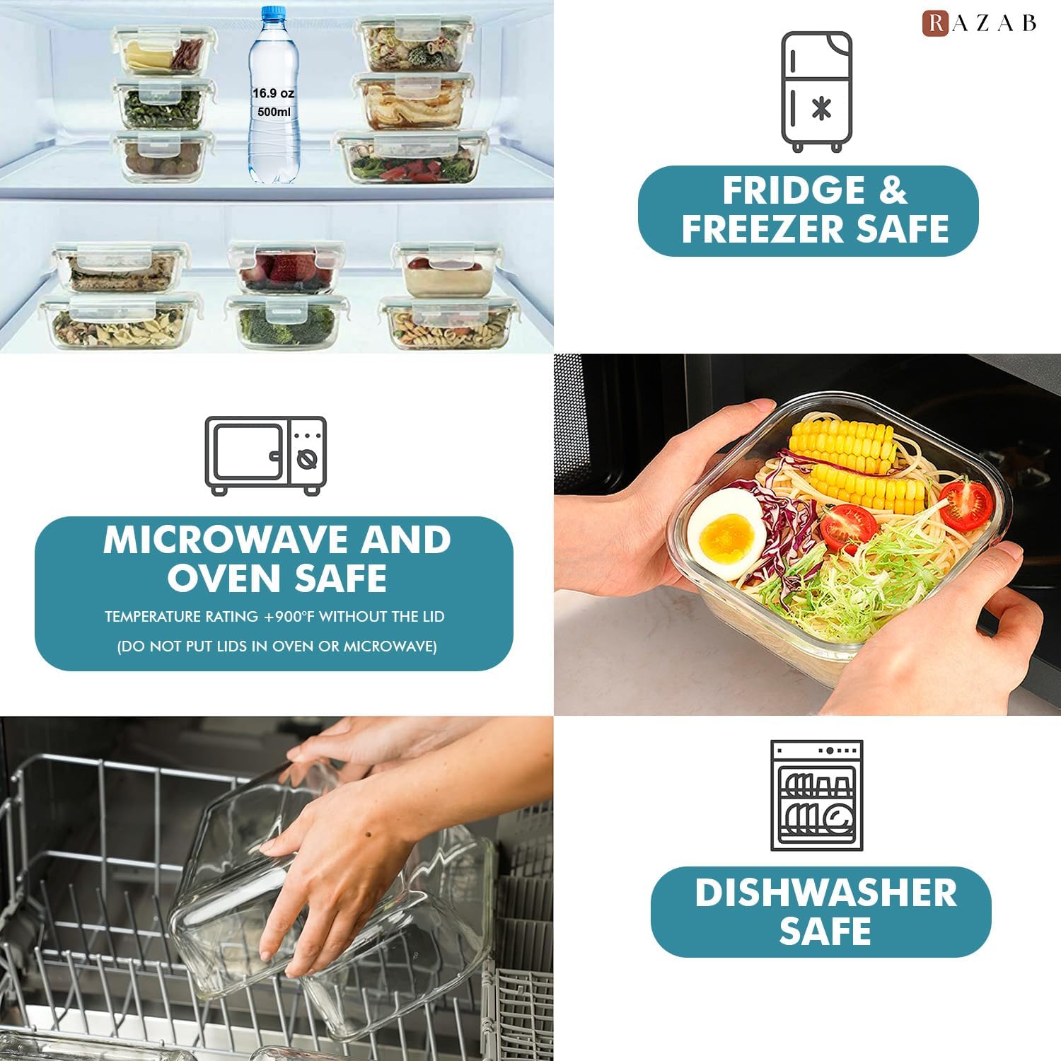 24 Pc Airtight Glass Food Stor – обзор и цена Food Storage Meals