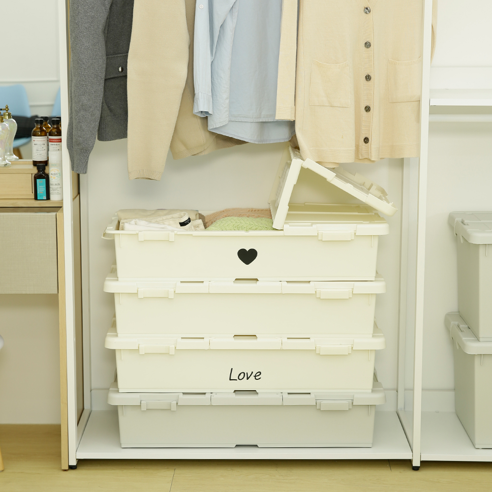 3 Ivory Underbed Storage Conta – обзор и цена Food Storage Under Bed