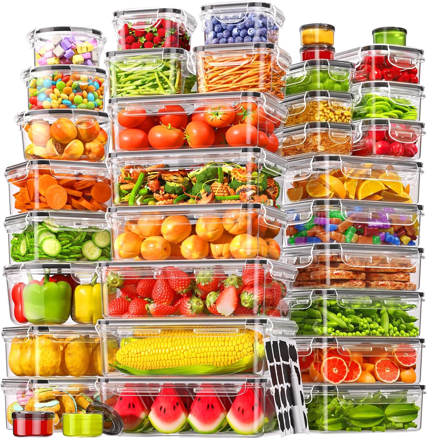 70 Piece Food Storage Containe – обзор и цена Food Storage Kitchen Container Set