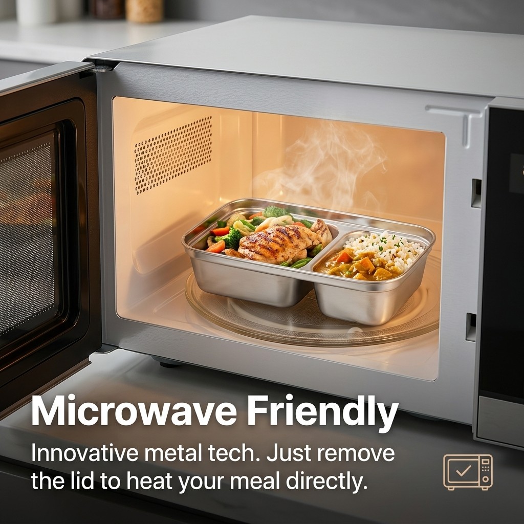 Microwave Safe 304 Stainless S – обзор и цена Food Storage Kitchen Container Set