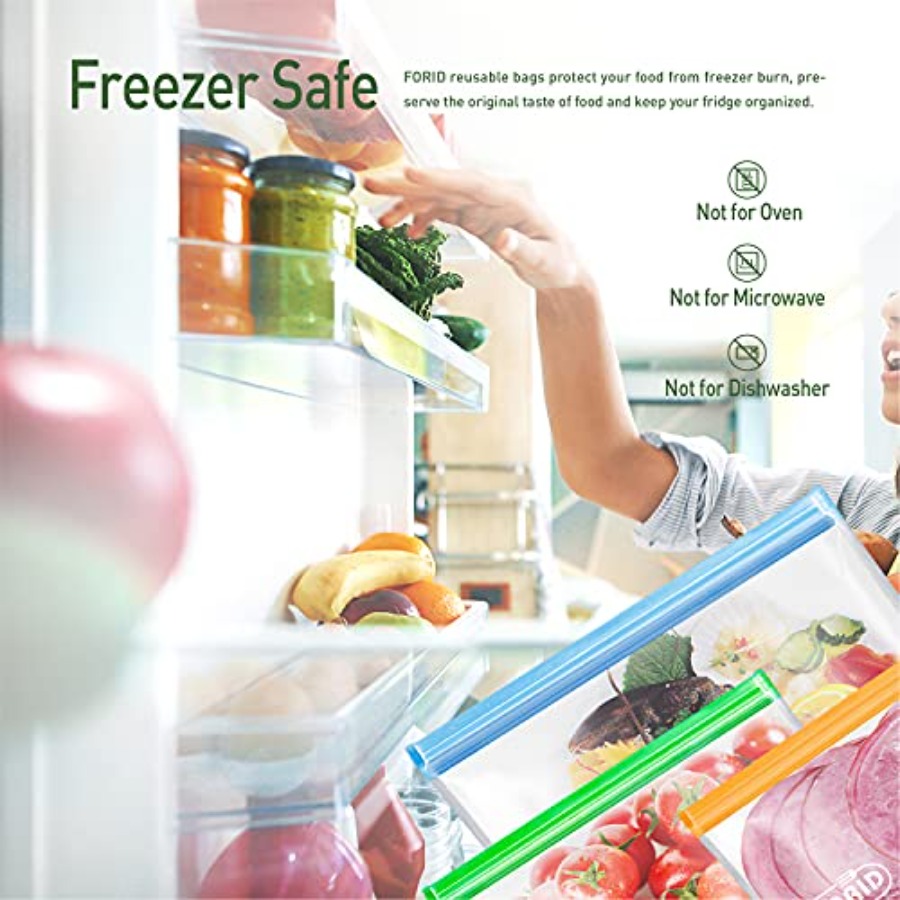 24 Pack Reusable Food Storage  – обзор и цена Food Storage Silicone Bags