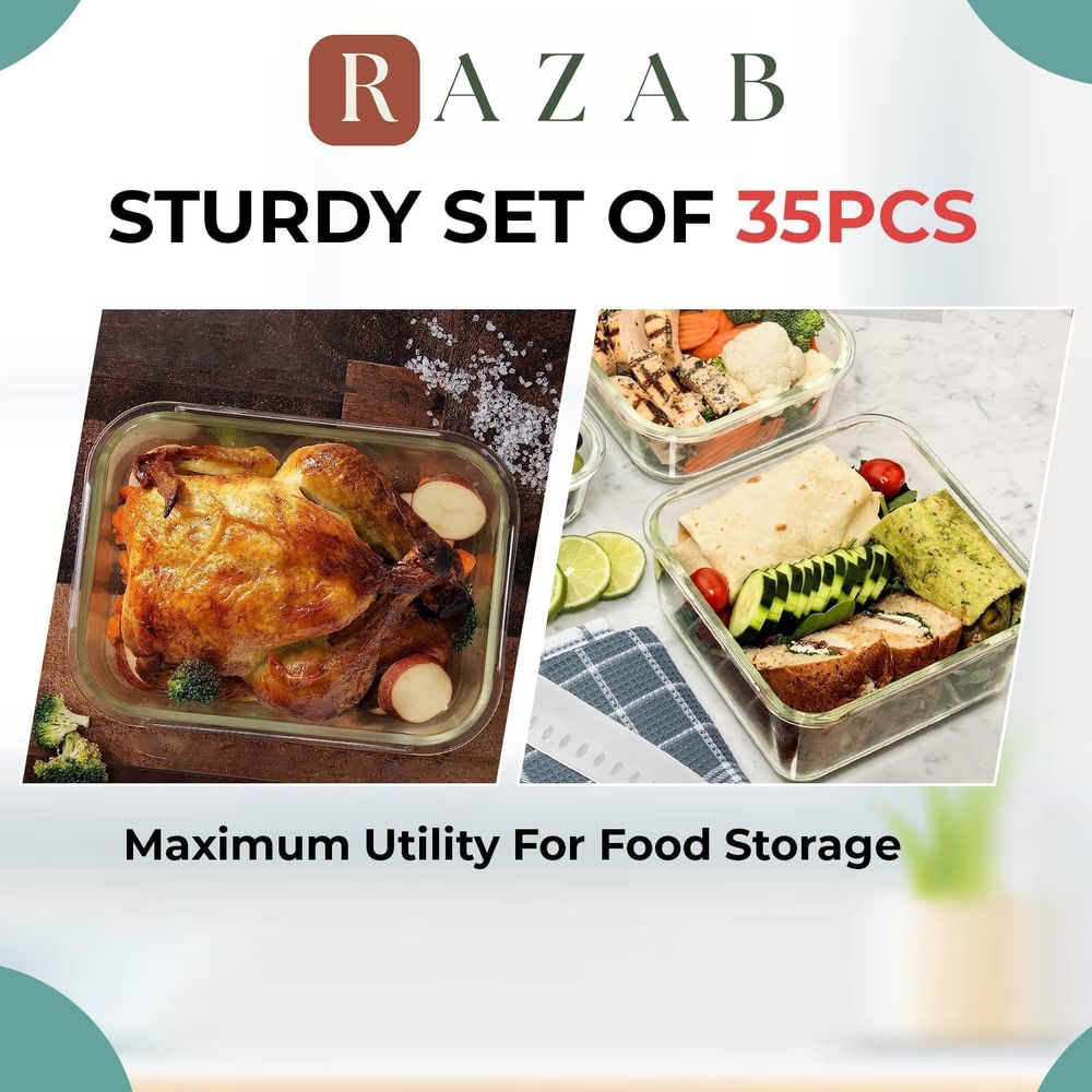 Pc Set Glass Food Storage Cont – обзор и цена Food Storage Meals