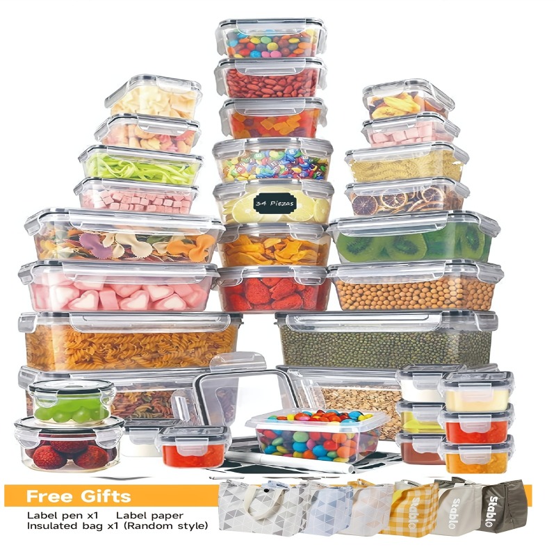 48PCS BPA-Free Food Storage Se – обзор и цена Food Storage Kitchen Container Set