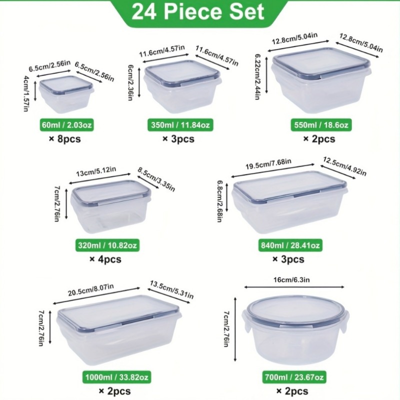 48PCS BPA-Free Food Storage Se – обзор и цена Food Storage Kitchen Container Set