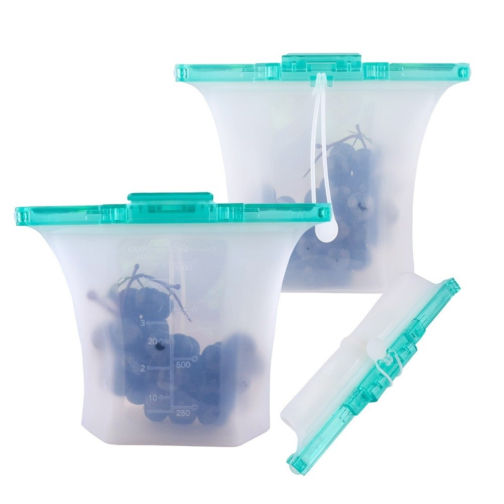 1000ml Fresh-keeping Bag Doubl – обзор и цена Food Storage Silicone Bags