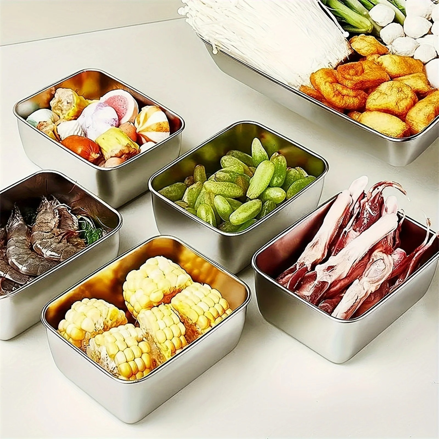 1/3/5pcs Stainless Steel Food  – обзор и цена Food Storage Oven Safe