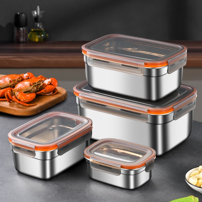 4 Pack Food Storage Containers – обзор и цена Food Storage Stainless Steel Containers