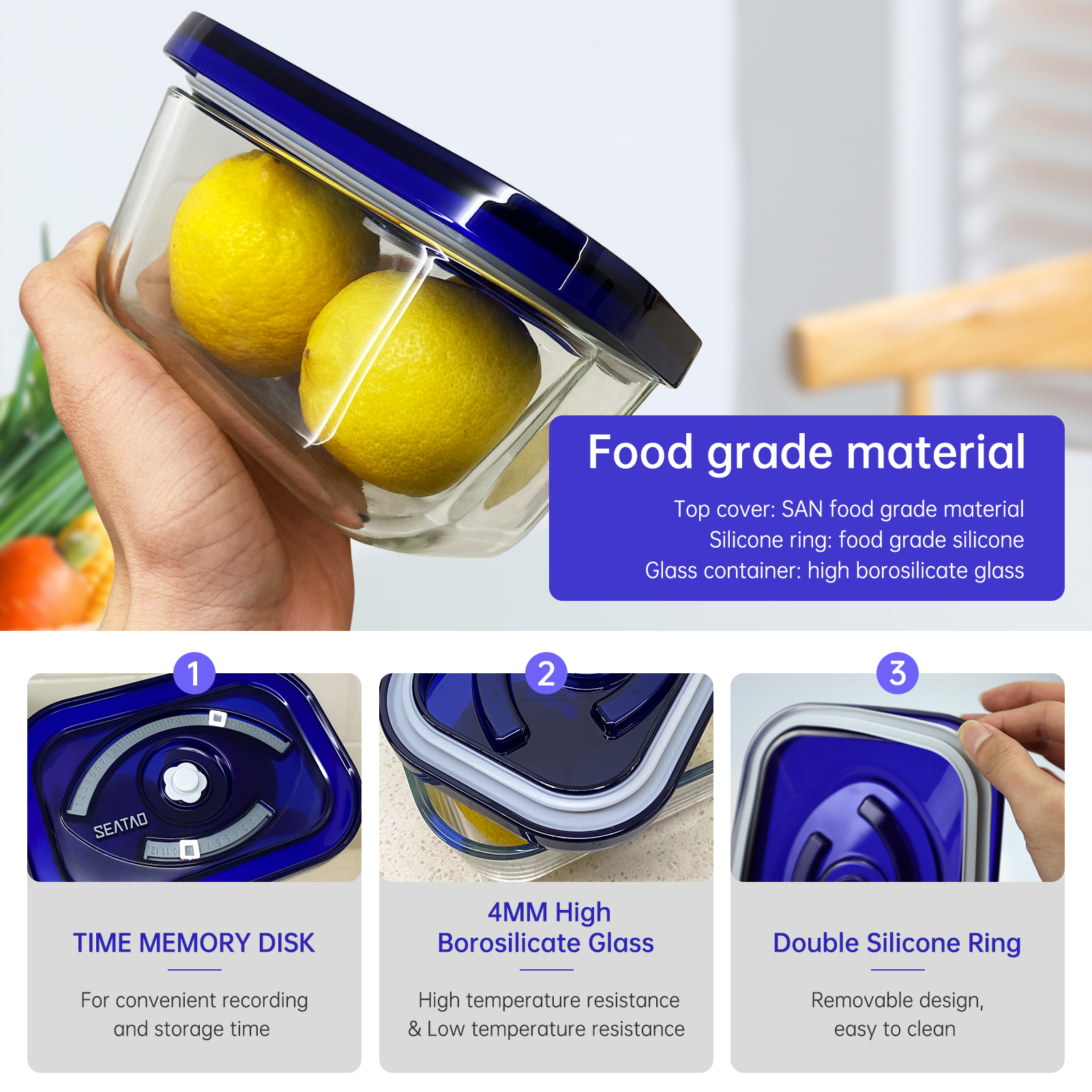SEATAO Glass Food Storage Cont – обзор и цена Food Storage Vacuum