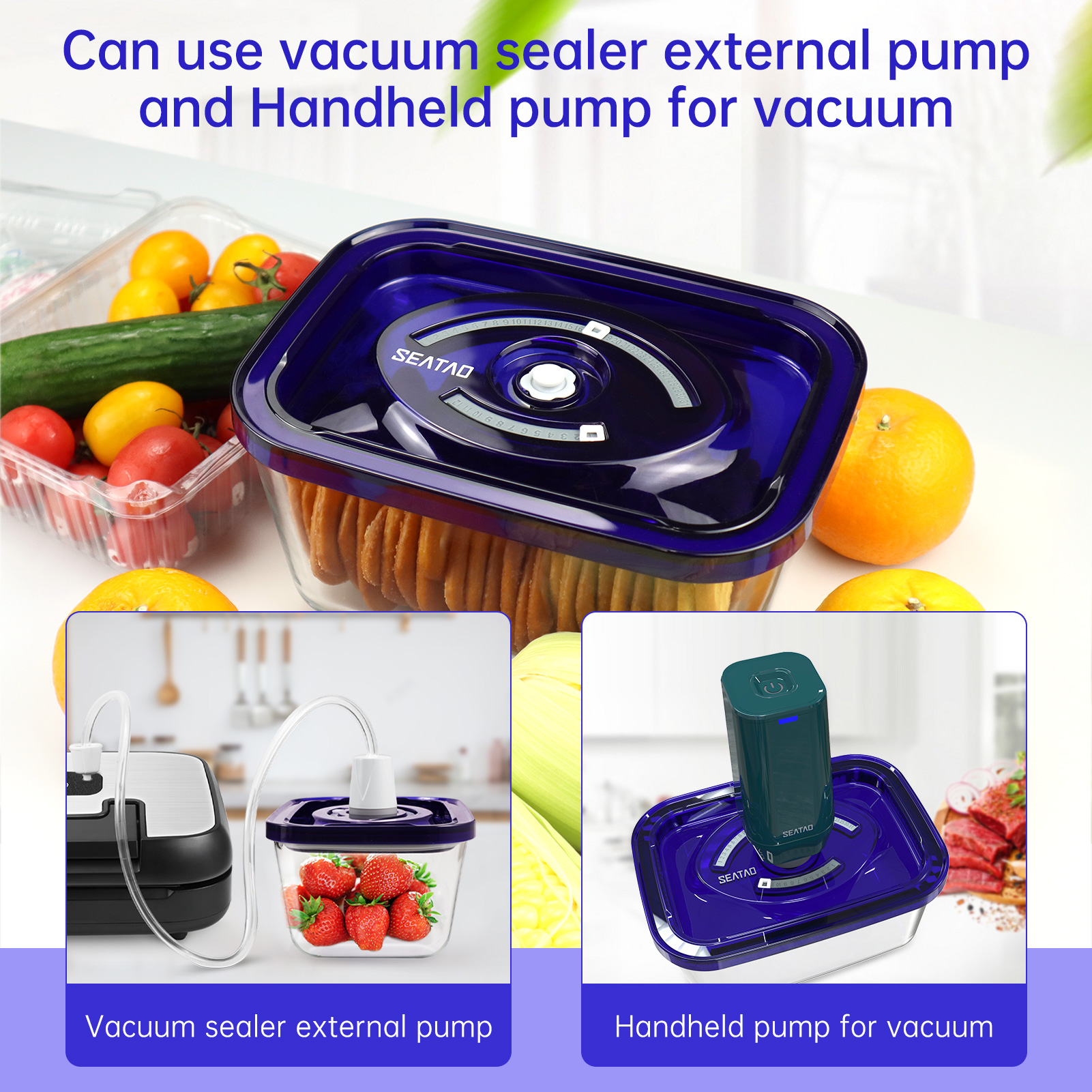 SEATAO Glass Food Storage Cont – обзор и цена Food Storage Vacuum
