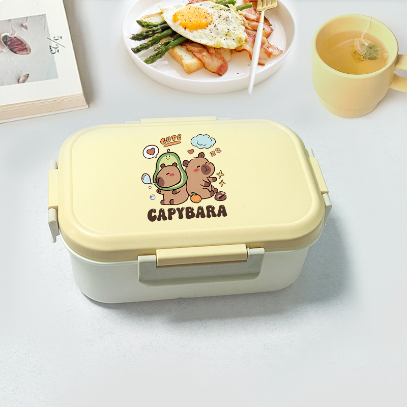 Capybara Bento Lunch Box Carto – обзор и цена Food Storage Containers