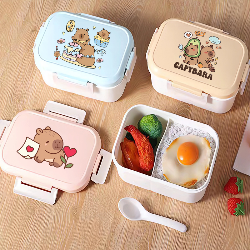 Capybara Bento Lunch Box Carto – обзор и цена Food Storage Containers