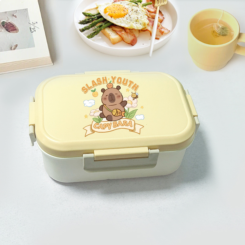 Capybara Bento Lunch Box Carto – обзор и цена Food Storage Containers