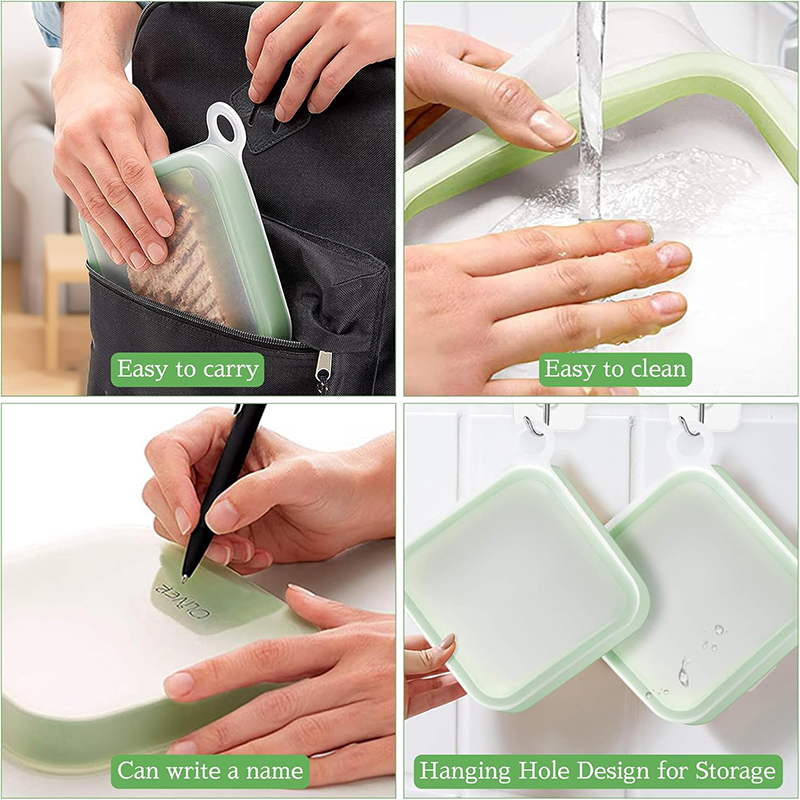 Silicone Sandwich Toast Bento  – обзор и цена Food Storage Silicone Bags