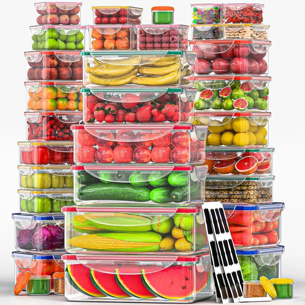 70 Pcs Large Food Storage Cont – обзор и цена Food Storage Containers