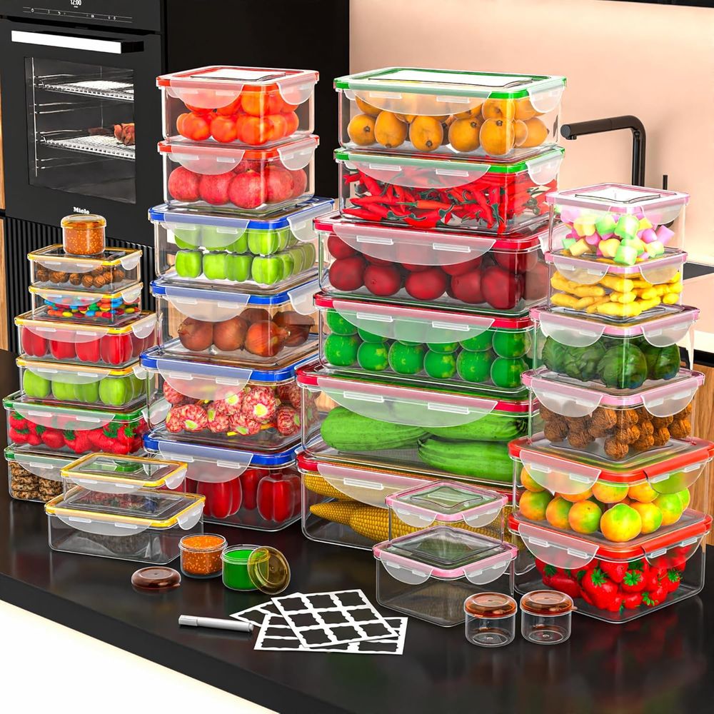 70 Pcs Large Food Storage Cont – обзор и цена Food Storage Containers