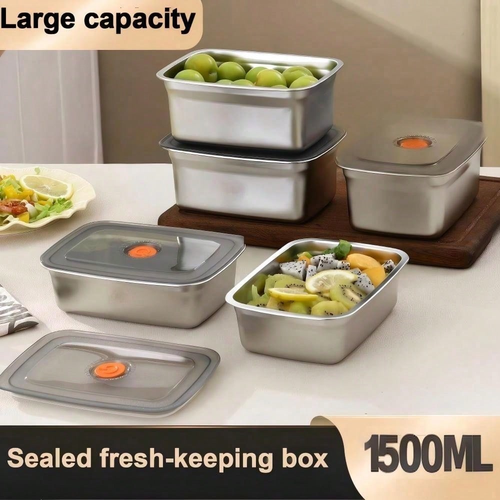 Buy 3 Get 2 Free, 5 Stainless  – обзор и цена Food Storage Stainless Steel Containers