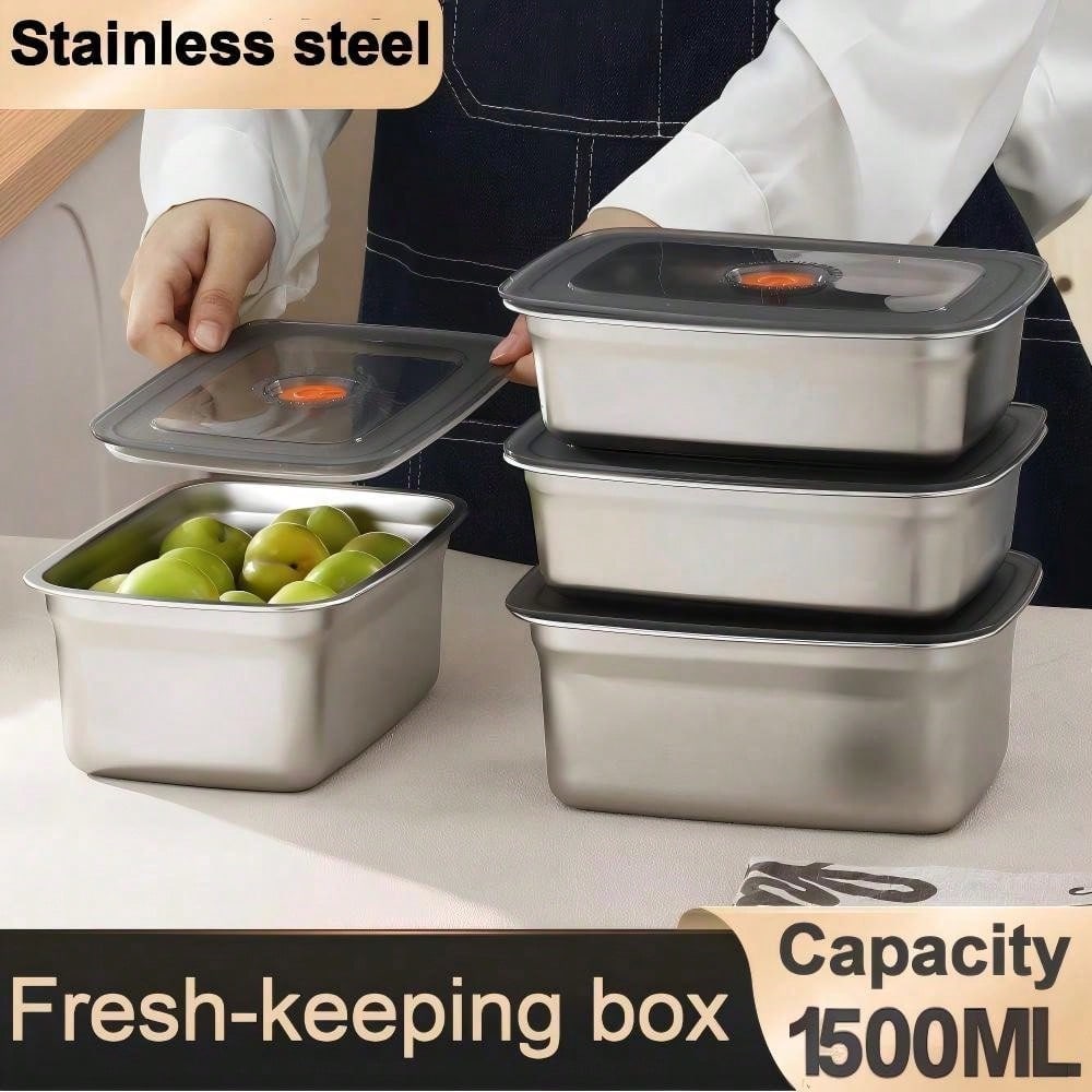 Buy 3 Get 2 Free, 5 Stainless  – обзор и цена Food Storage Stainless Steel Containers