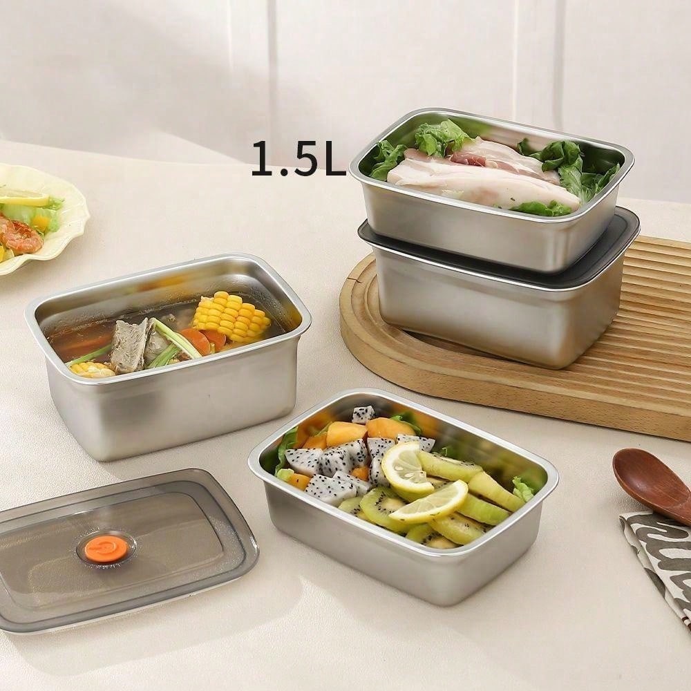 Buy 3 Get 2 Free, 5 Stainless  – обзор и цена Food Storage Stainless Steel Containers