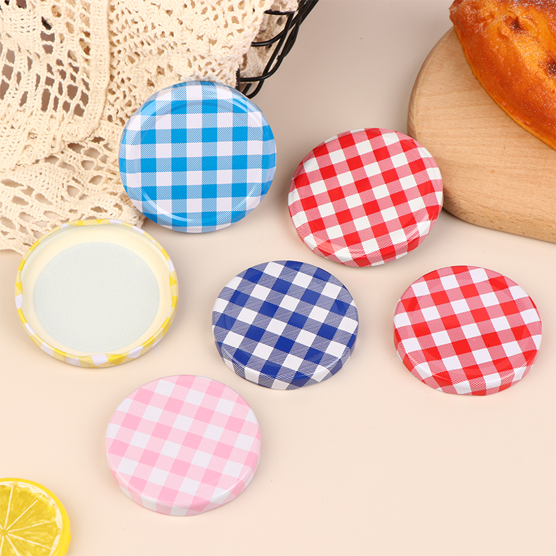 10Pcs Colorful Lattice Jam Jar – обзор и цена Food Storage Glass Round