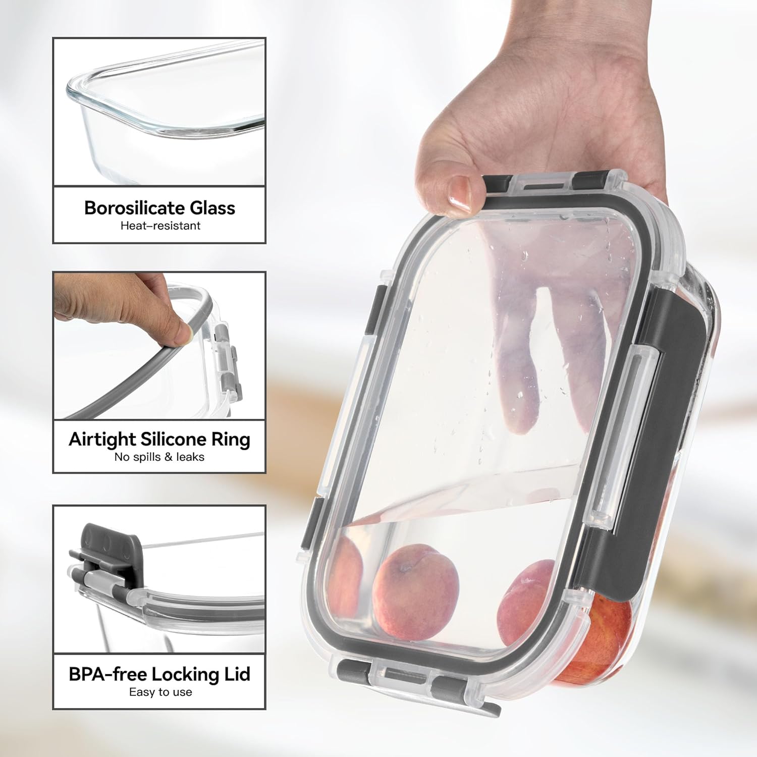 Glass Food Storage Containers, – обзор и цена Food Storage Meals